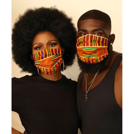 Kente kube face mask (unisex)