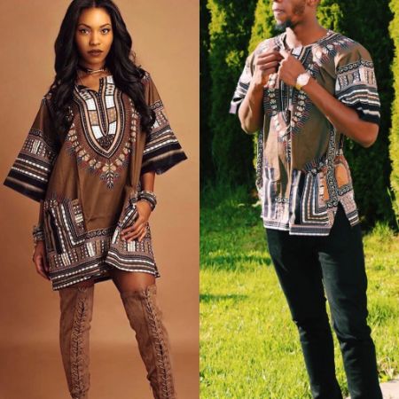 Brown Scale dashiki