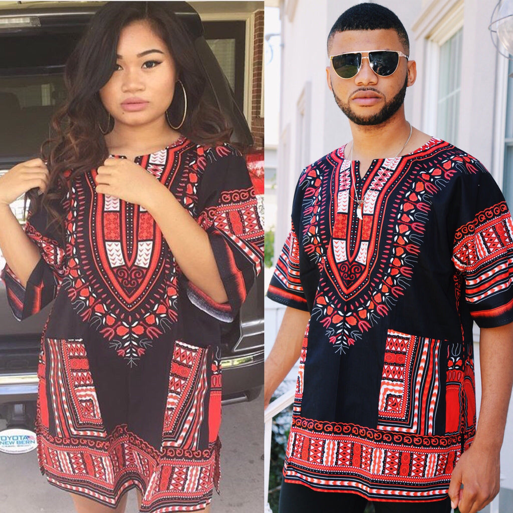 Black and Red Dashiki"