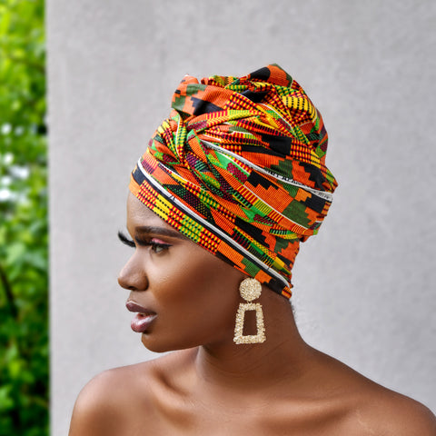 Kente Rew headwrap